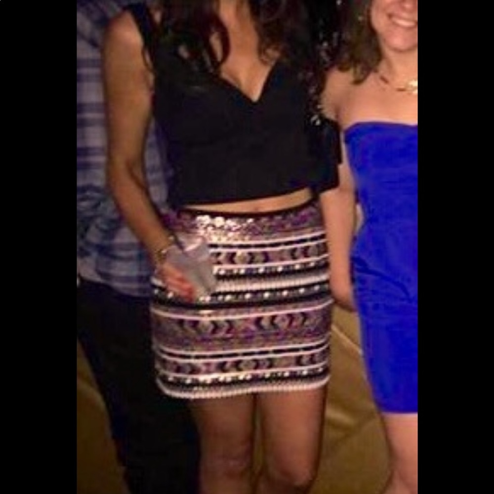 Guess Sequin mini skirt